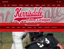 Tablet Screenshot of kerrisdalebaseball.com